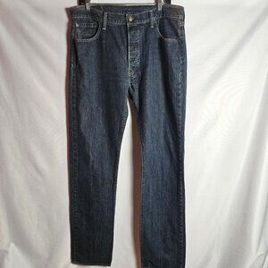 Levi's 501 Men’s Blue Button Fly Straight Leg Jeans size 36